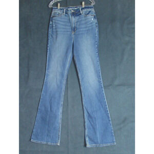 Old Navy Jeans Womens Size 10 Tall Blue Higher High Rise Flare Stretch Denim